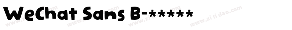 WeChat Sans B字体转换
